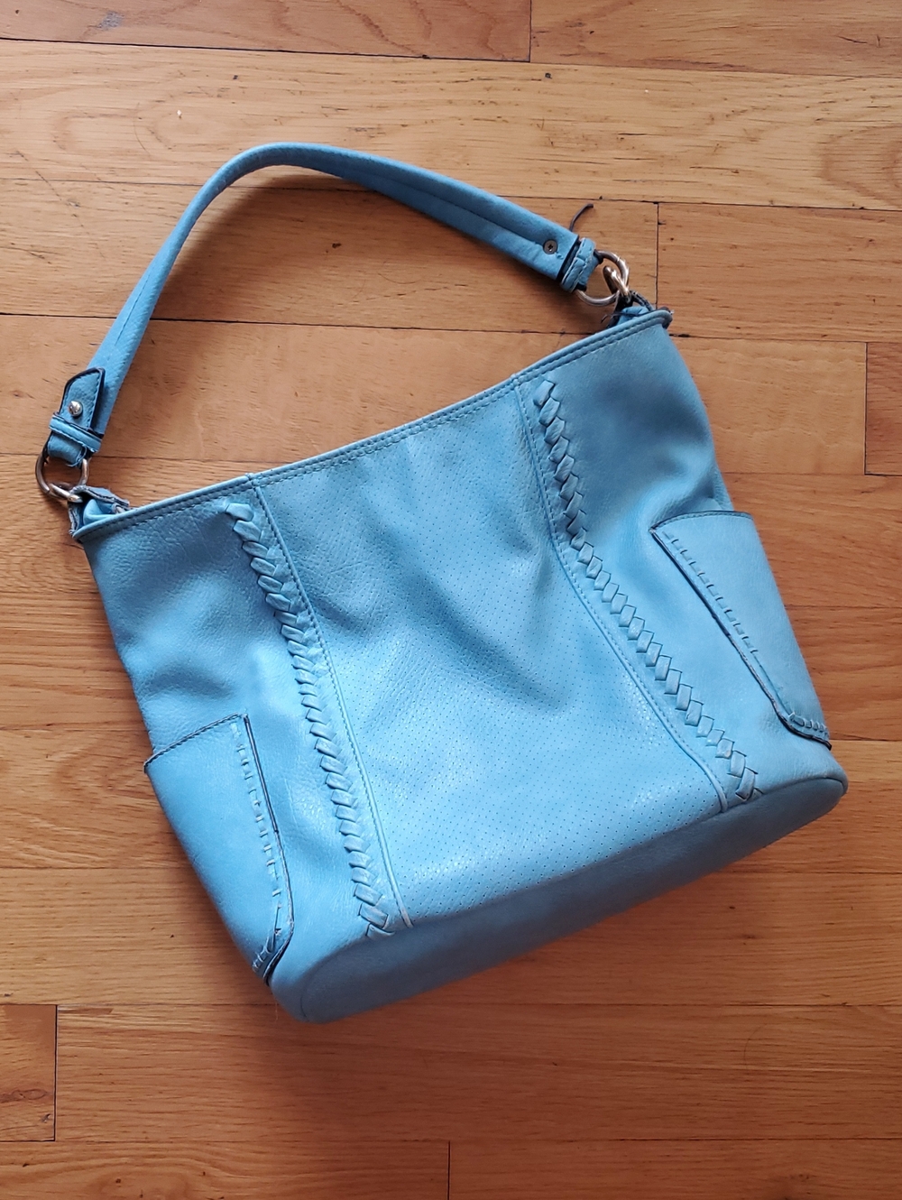 Light Blue Women’s Shoulder Bag - Casual Tote